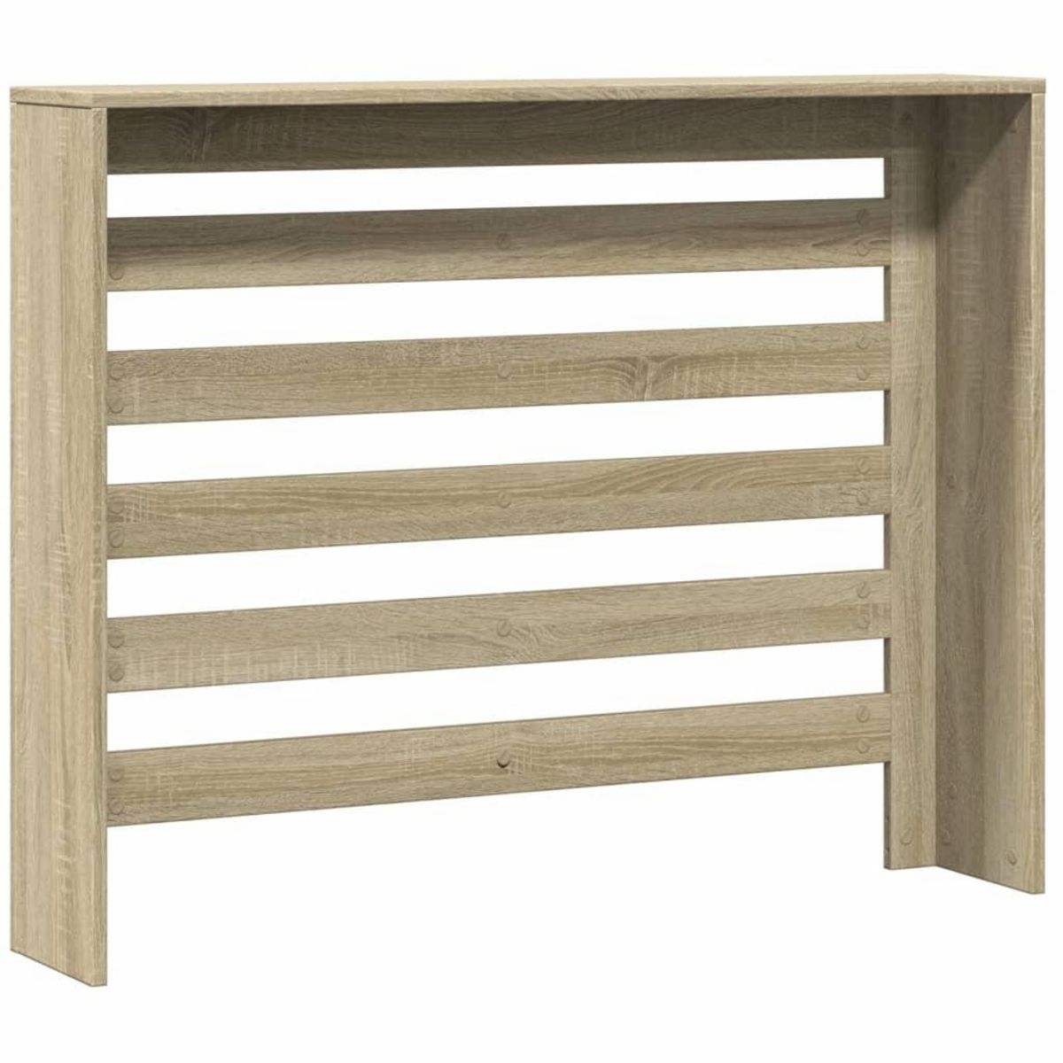 VIDAXL Cache-radiateur chene sonoma 104x20x82 cm bois d'ingenierie