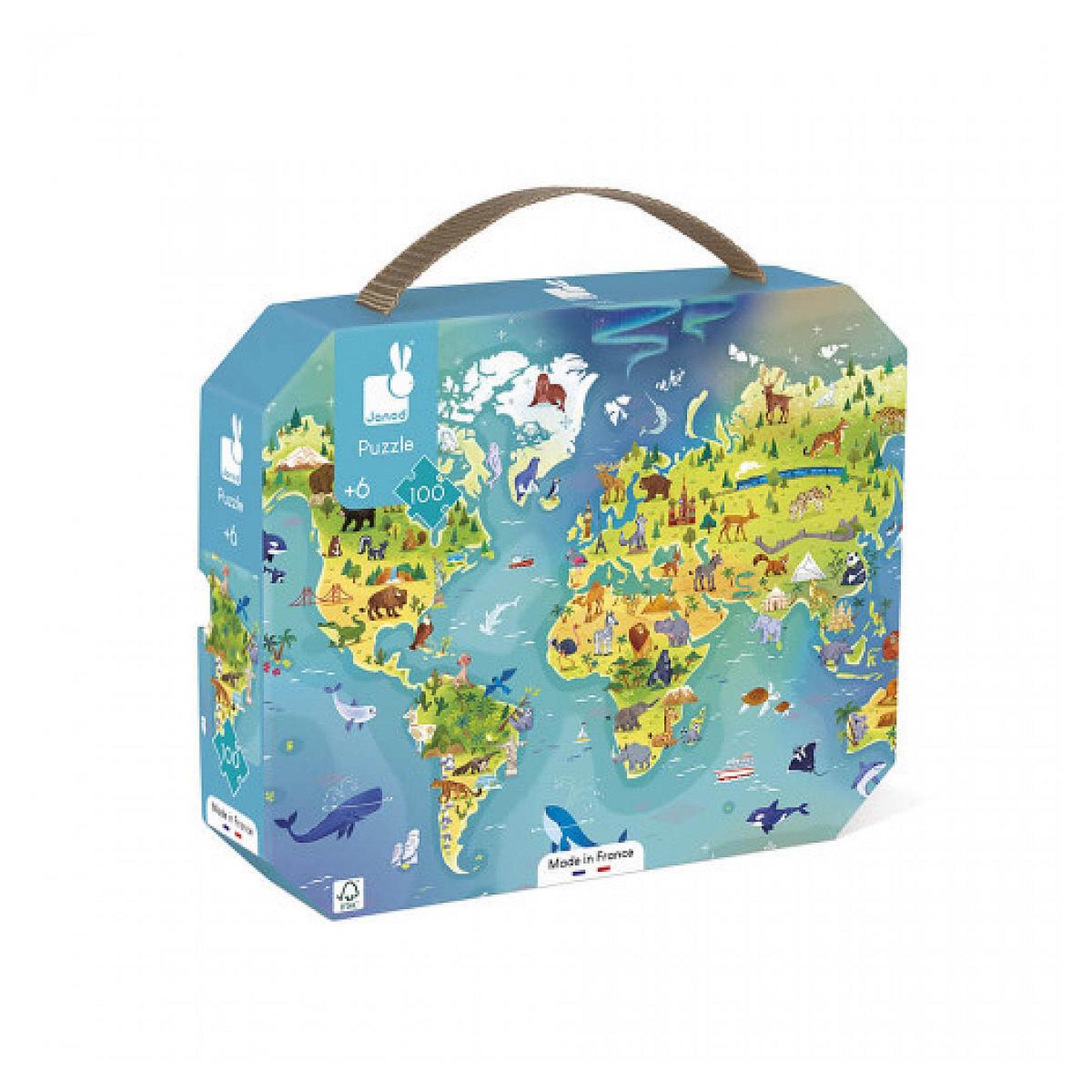 JANOD Puzzle autour du monde 100 pieces