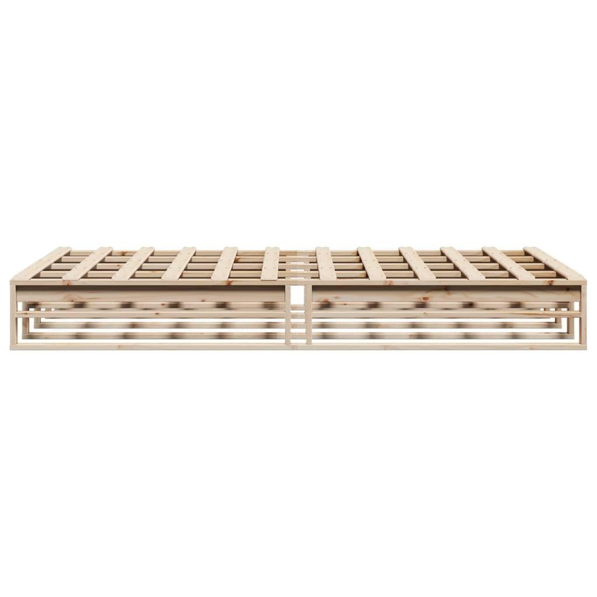 Voir la diapositive 5 : VIDAXL Cadre de lit sans matelas 140x190 cm bois de pin massif