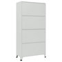 Voir la diapositive 5 : VIDAXL Armoire a casier avec 6 compartiments Acier 90x45x180 cm Gris