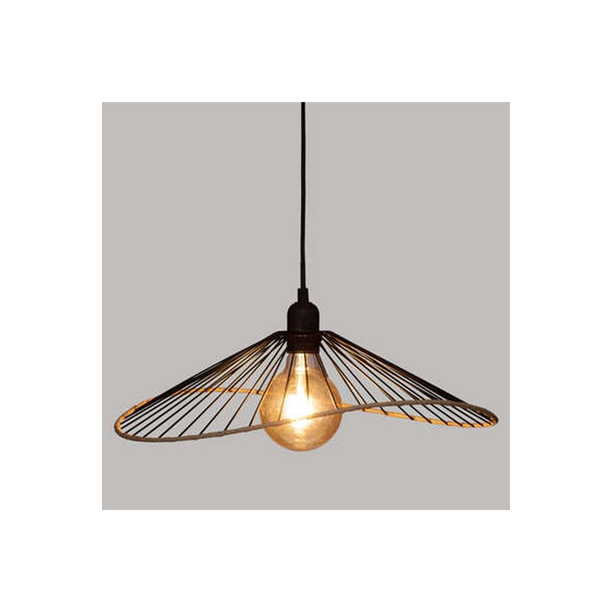 Voir la diapositive 4 : ATMOSPHERA Lampe suspension en métal  alara  45cm noir