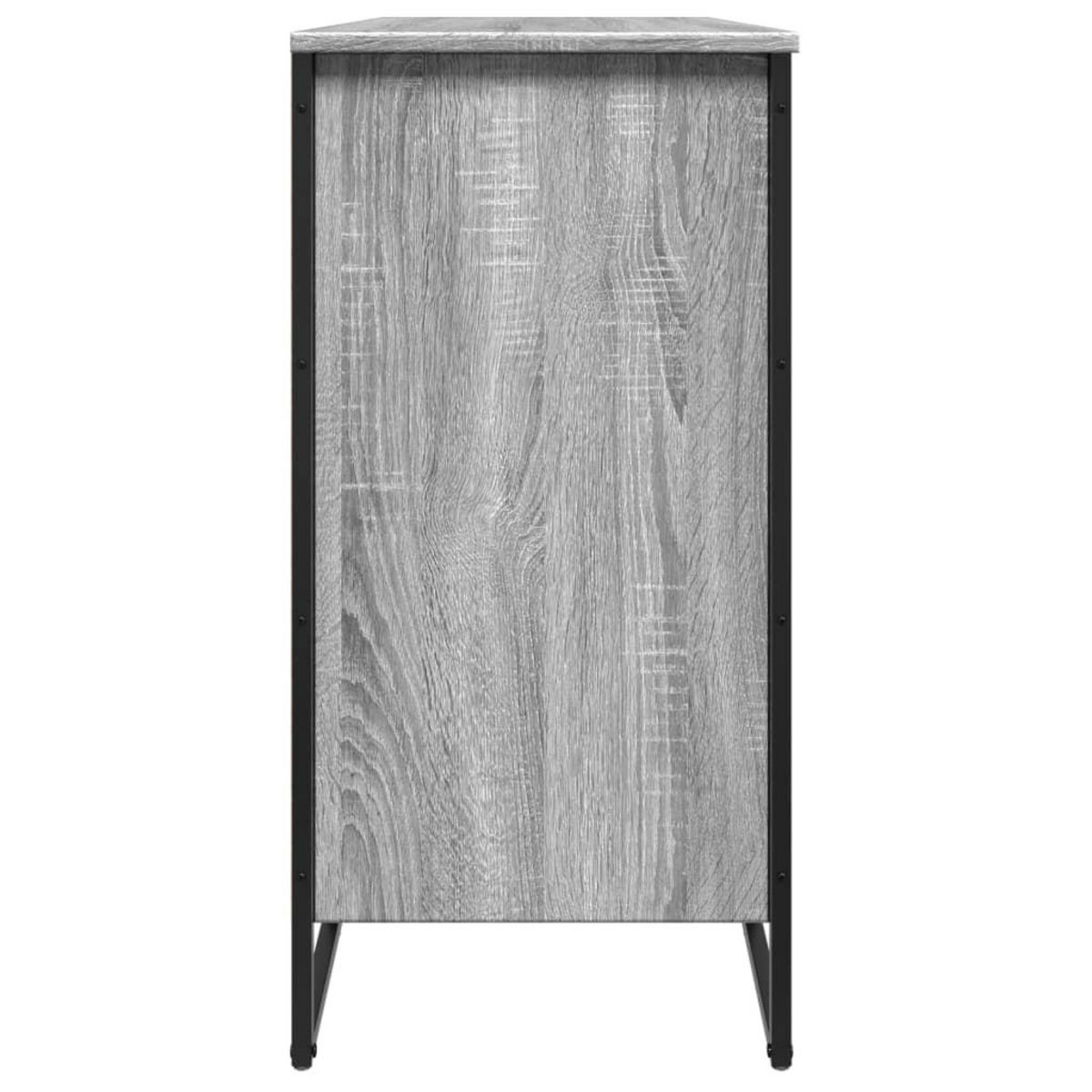 VIDAXL Armoire a chaussures sonoma gris 80x38x78 cm bois d'ingenierie