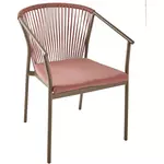 GARDENSTAR Chaise de jardin - Acier et corde - Tanin