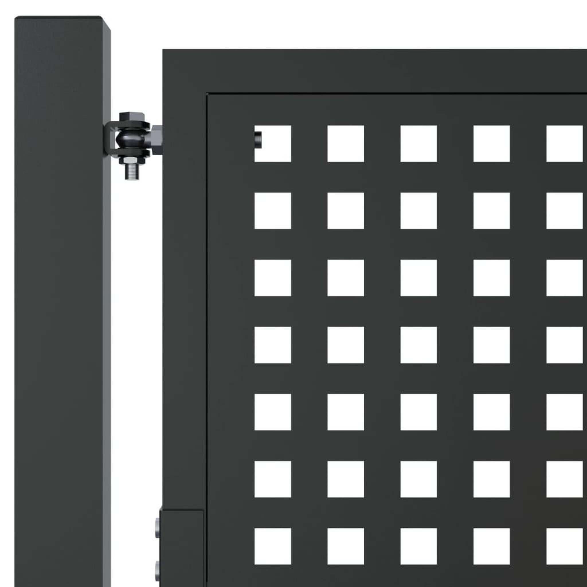 Voir la diapositive 5 : VIDAXL Portail de jardin anthracite 105x225 cm acier