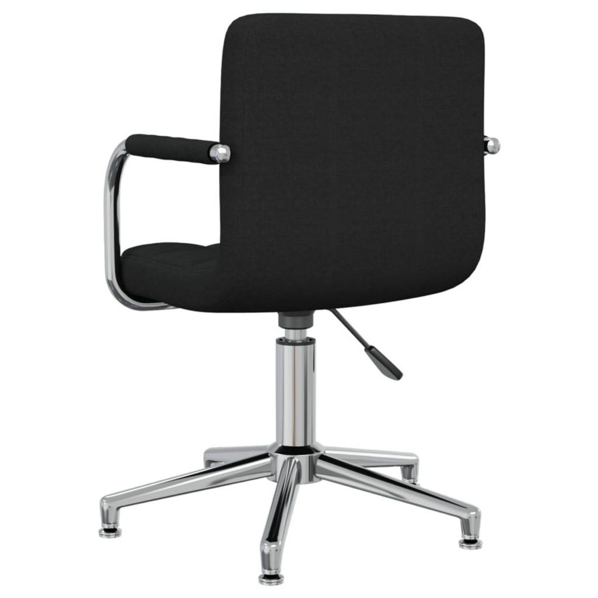 VIDAXL Chaise pivotante de bureau Noir Tissu