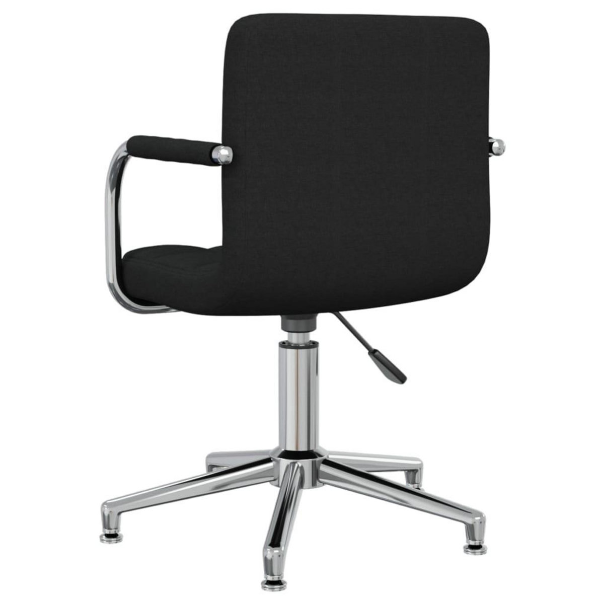 VIDAXL Chaise pivotante de bureau Noir Tissu