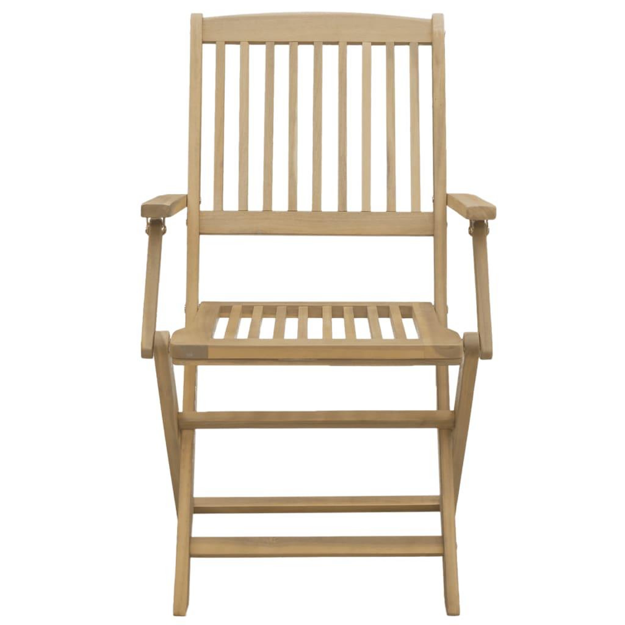Voir la diapositive 5 : VIDAXL Chaises pliables de jardin lot de 2 bois massif d'acacia