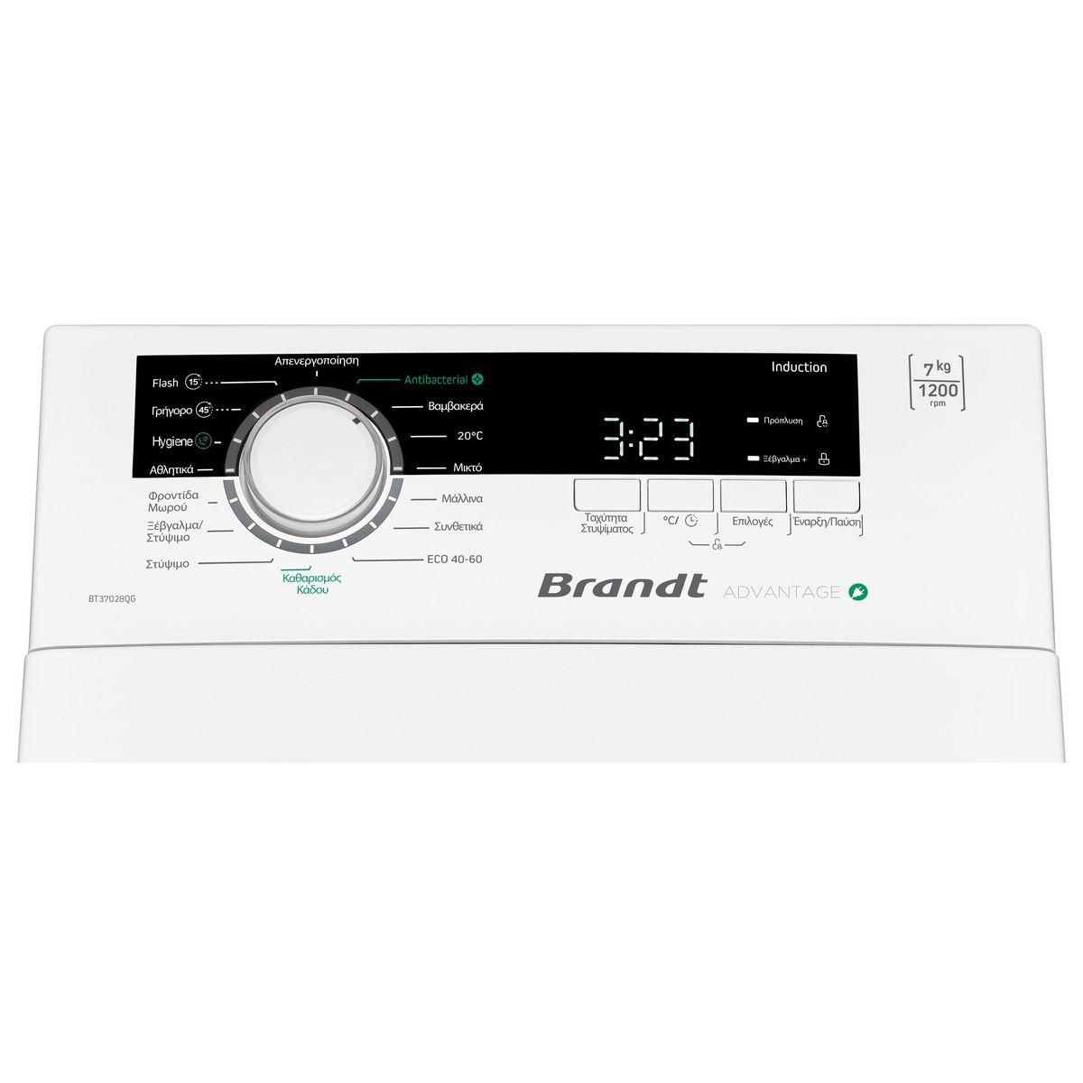 BRANDT Lave linge top BT37028Q