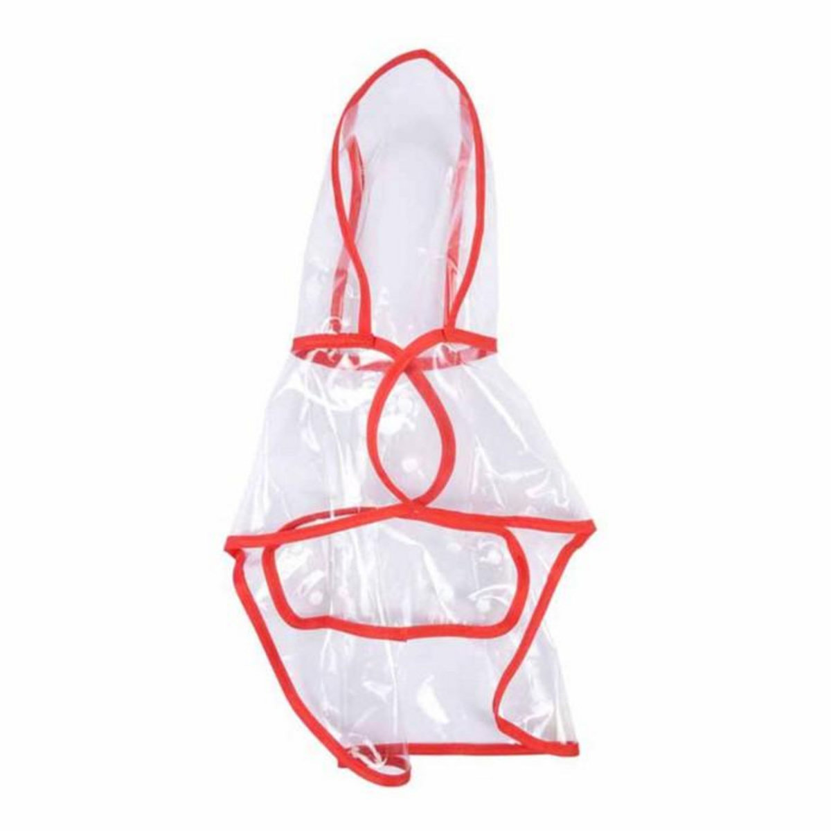 Paris Prix Imperméable pour Chien  Transparent  30cm Rouge