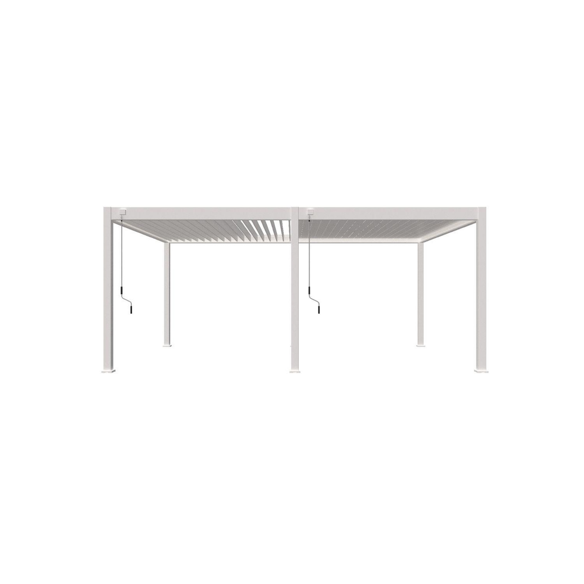 Voir la diapositive 2 : Pergola Bioclimatique autoportée 4x6 m - Aluminium - Blanc -  VS OmBREA®