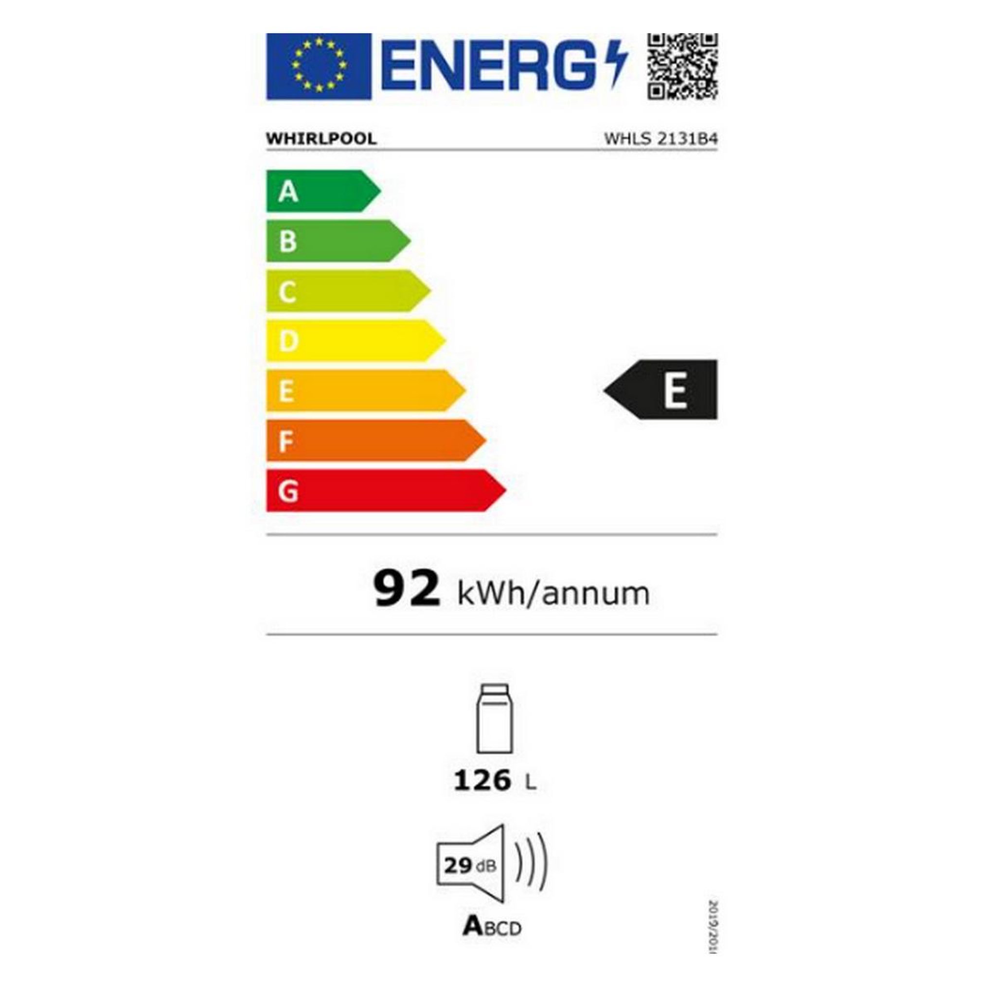 Voir la diapositive 2 : Whirlpool Réfrigérateur 1 porte intégrable 126l - whls2131b4