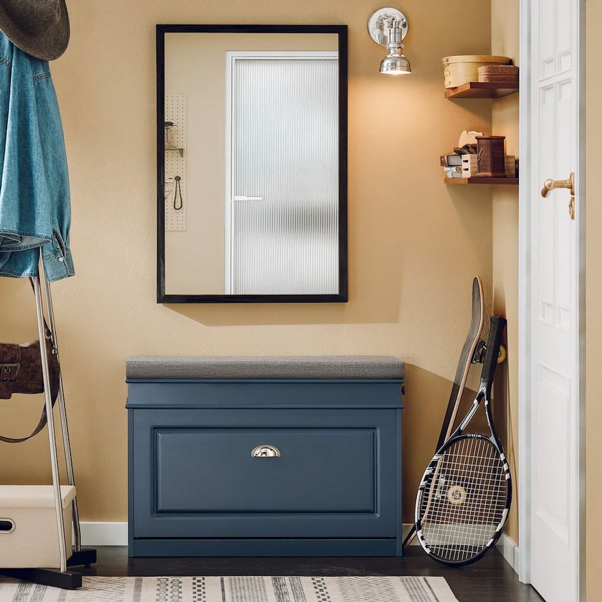 SOBUY SoBuy - Banc de Rangement à Chaussures avec Un Tiroir - Classique - FSR82-L