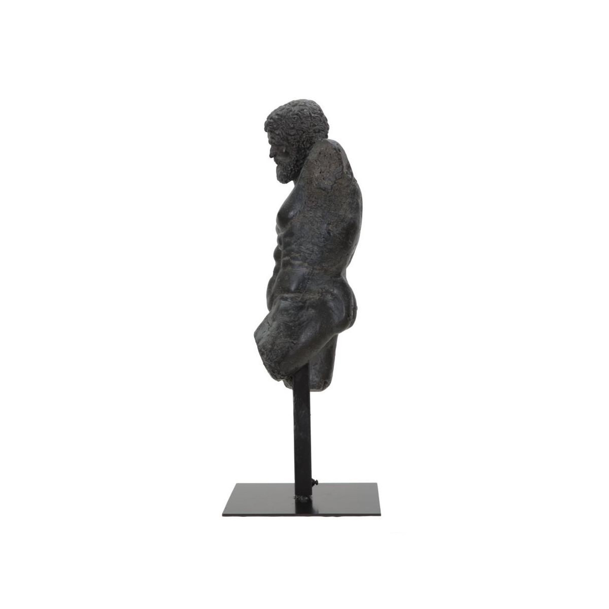 Voir la diapositive 2 : Paris Prix Statue buste masculin  musée  57cm noir