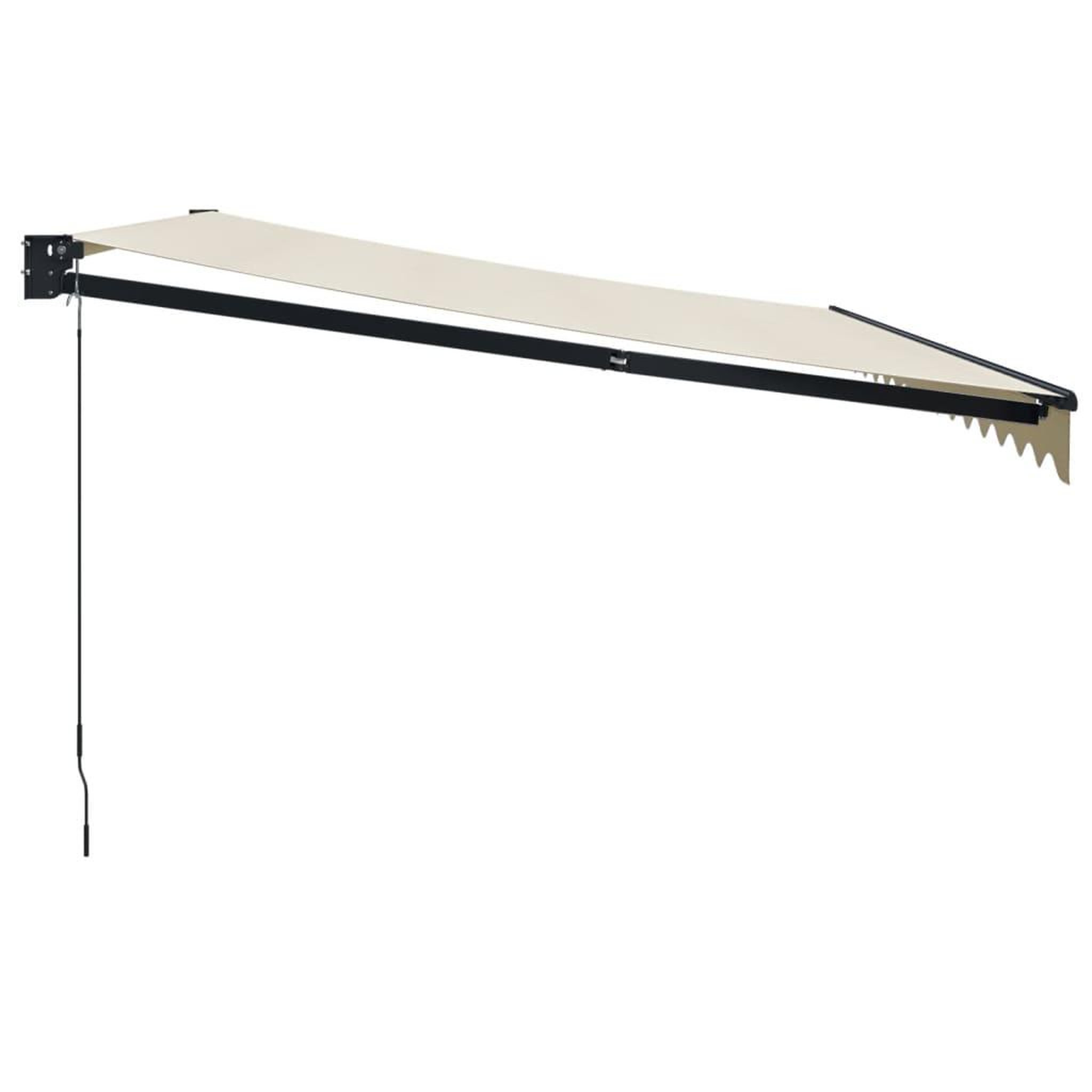 Voir la diapositive 4 : VIDAXL Auvent retractable creme 4x3 m tissu et aluminium