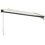 Voir la diapositive 4 : VIDAXL Auvent retractable creme 4x3 m tissu et aluminium