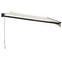 Voir la diapositive 4 : VIDAXL Auvent retractable creme 4x3 m tissu et aluminium