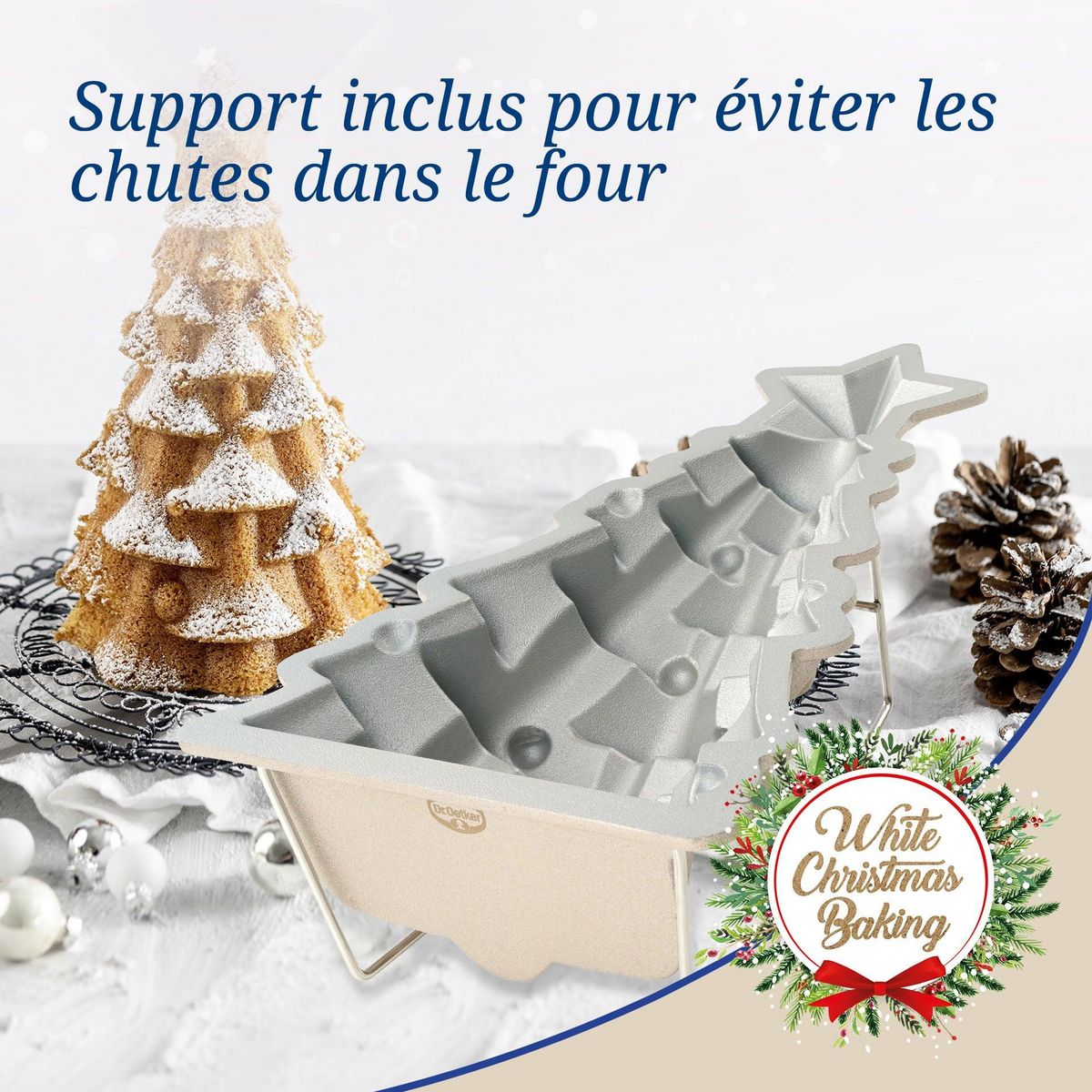 DR.OETKER Moule à gâteaux original en forme de sapin de noël 17 x 7,5 cm Dr.Oetker Christmas