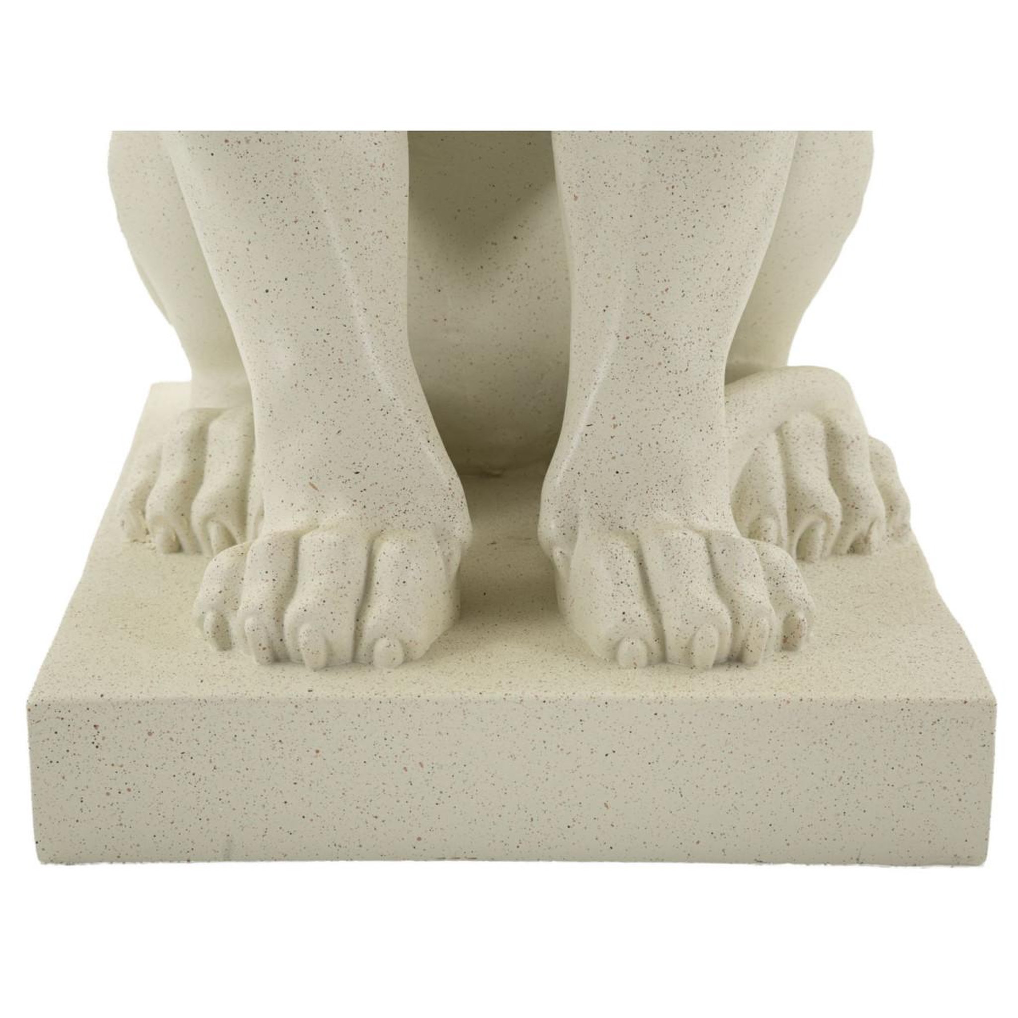 Voir la diapositive 6 : Paris Prix Statuette déco lion  stons  40cm crème