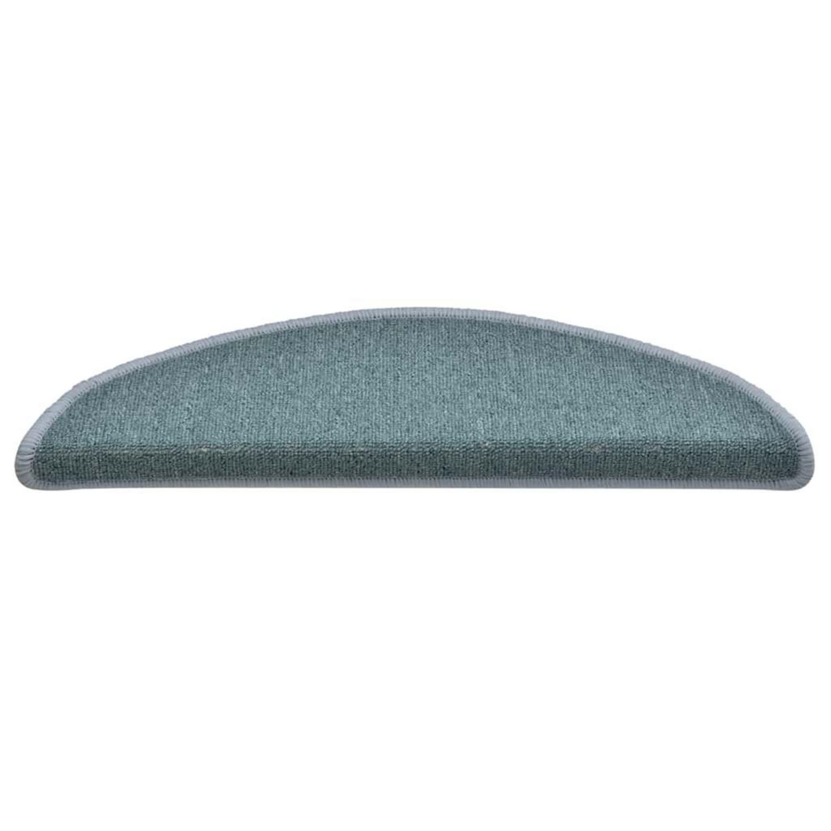 VIDAXL Tapis d'escalier 30 pcs bleu 56x17x3 cm