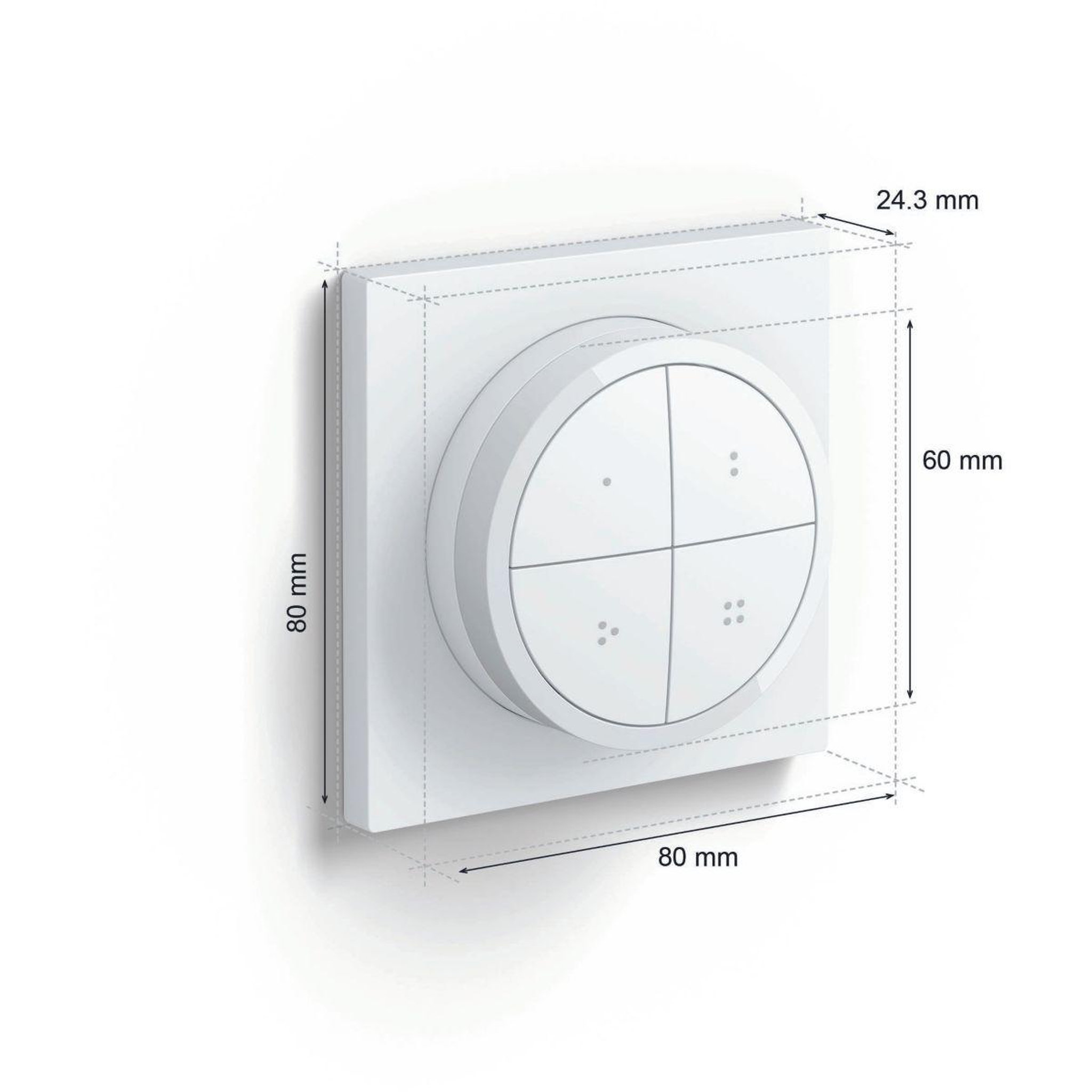 Voir la diapositive 5 : PHILIPS HUE Interrupteur Tap dial switch Blanc