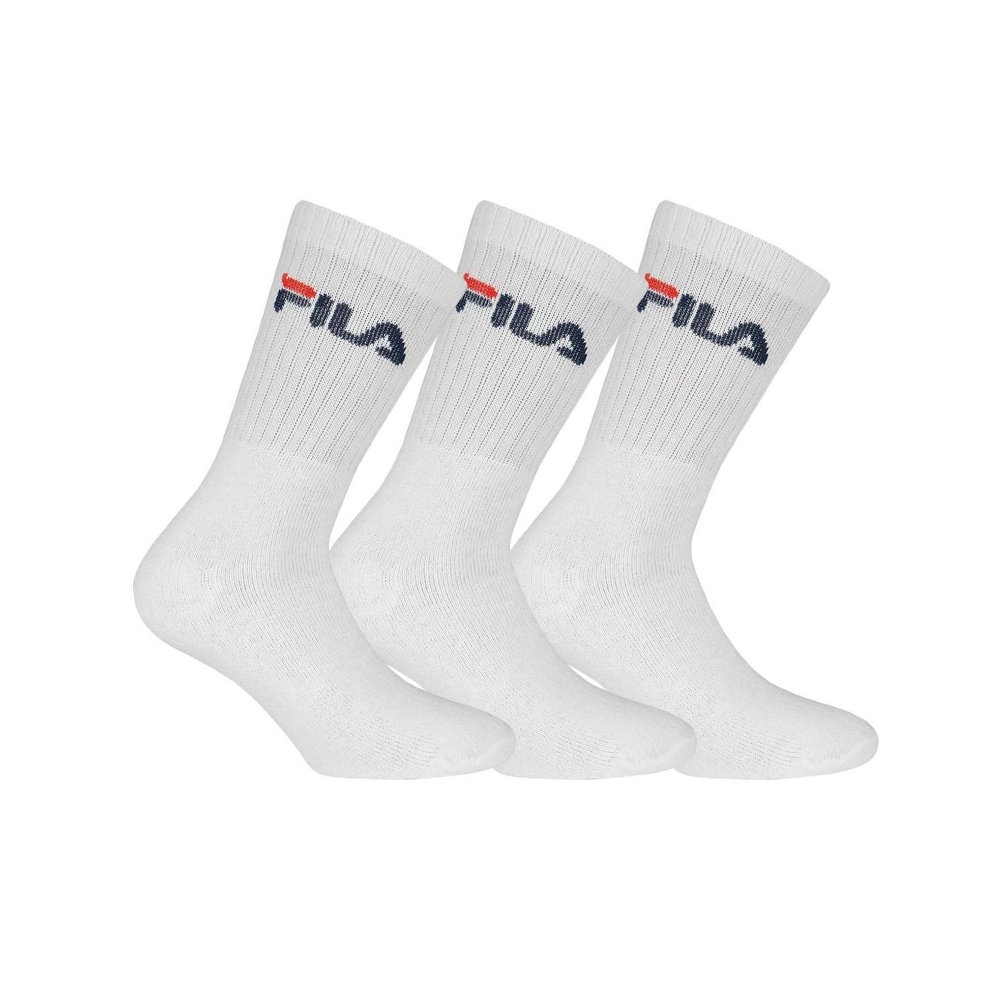 Voir la diapositive 1 : FILA Lot de 3 paires de chaussettes tennis