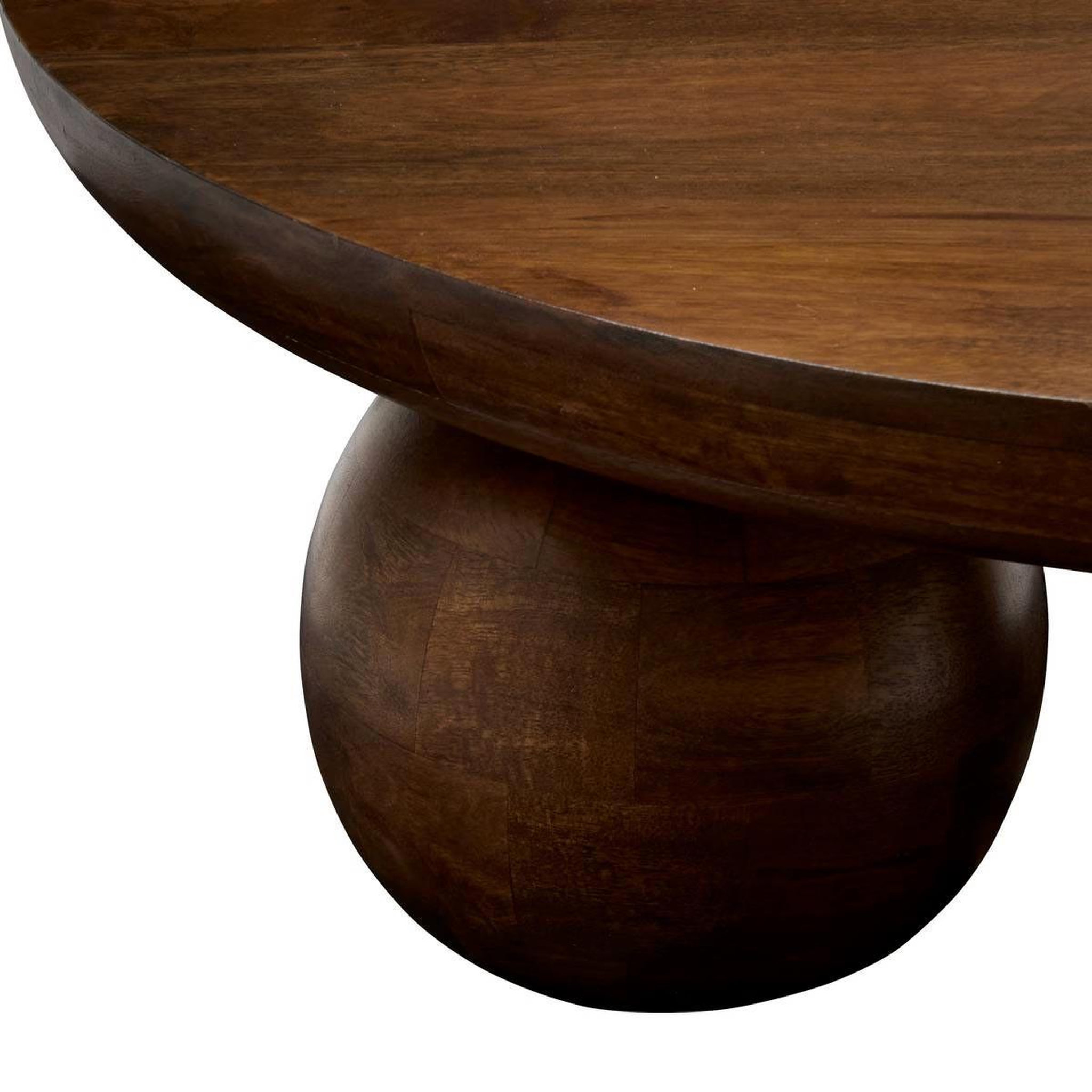 Voir la diapositive 2 : ATMOSPHERA Table basse design  abekas  90cm marron