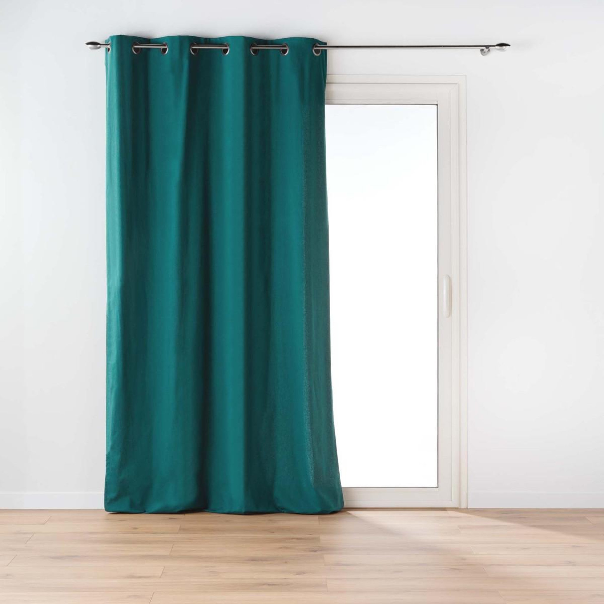 Douceur d'Intérieur Rideau à œillets  twily  135x260cm émeraude