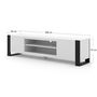 Voir la diapositive 4 : BEST MOBILIER Pedro - meuble tv - 188 cm