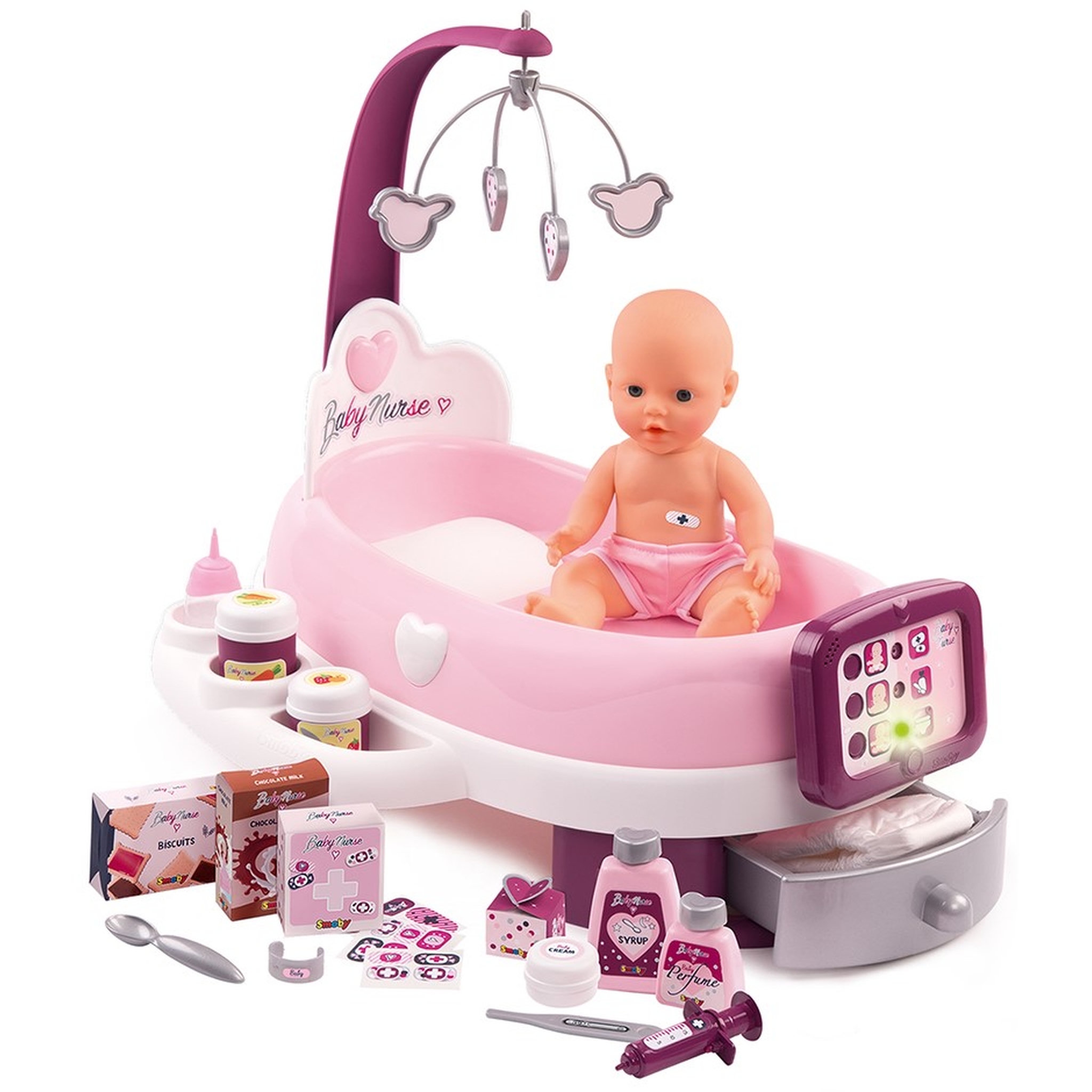 Voir la diapositive 1 : SMOBY Nursery électronique Baby Nurse