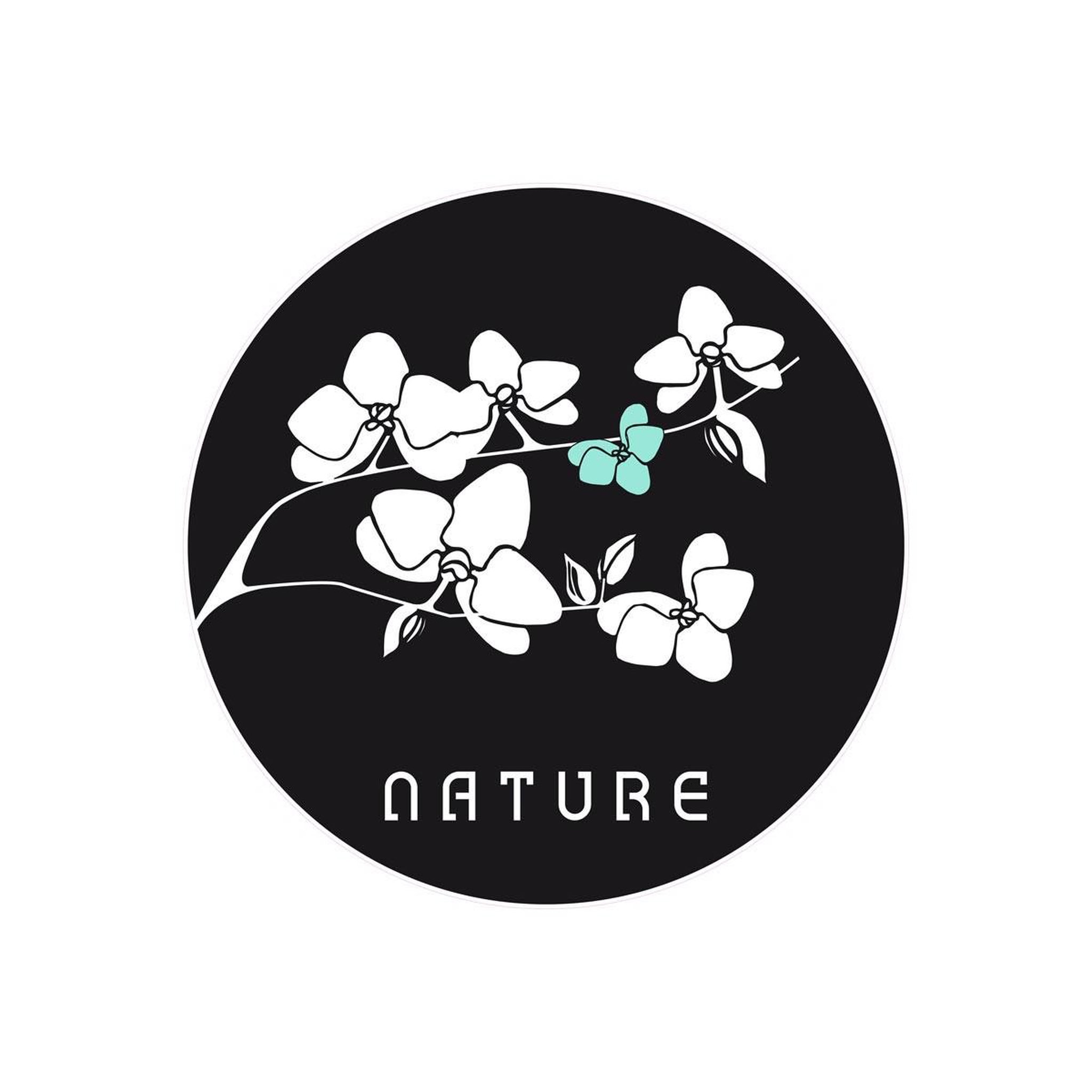 Voir la diapositive 2 : ATMOSPHERA Sticker Zen  Nature  Noir