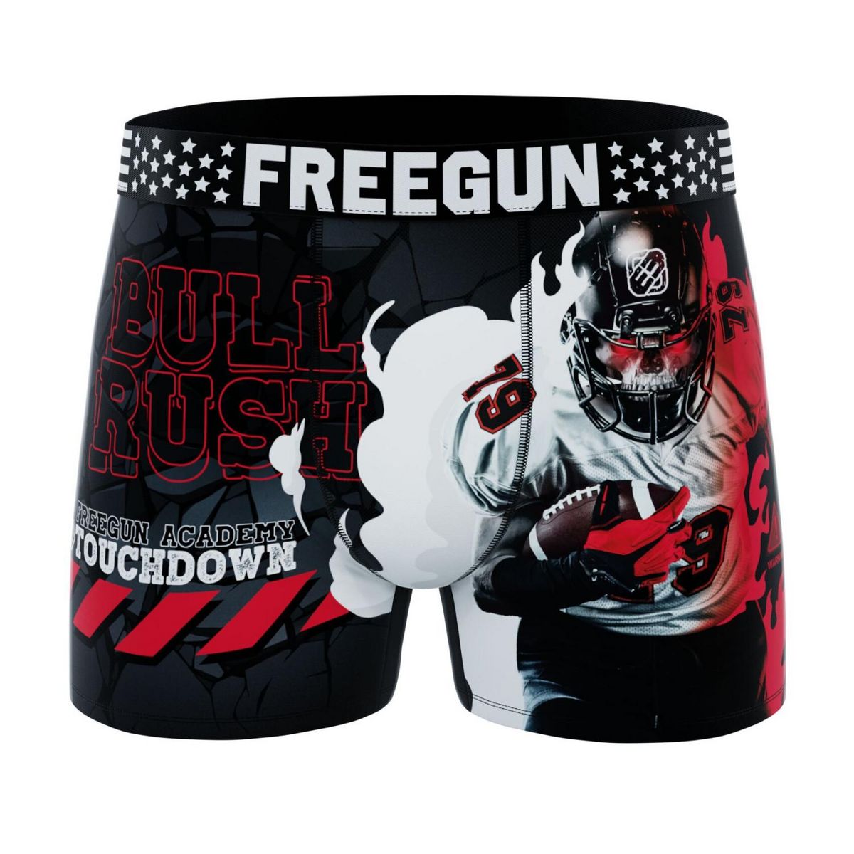 FREEGUN Lot de 5 boxers homme American Vibes