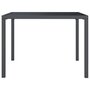 Voir la diapositive 4 : VIDAXL Table de jardin anthracite 100x100x72 cm acier