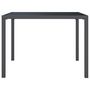 Voir la diapositive 4 : VIDAXL Table de jardin anthracite 100x100x72 cm acier