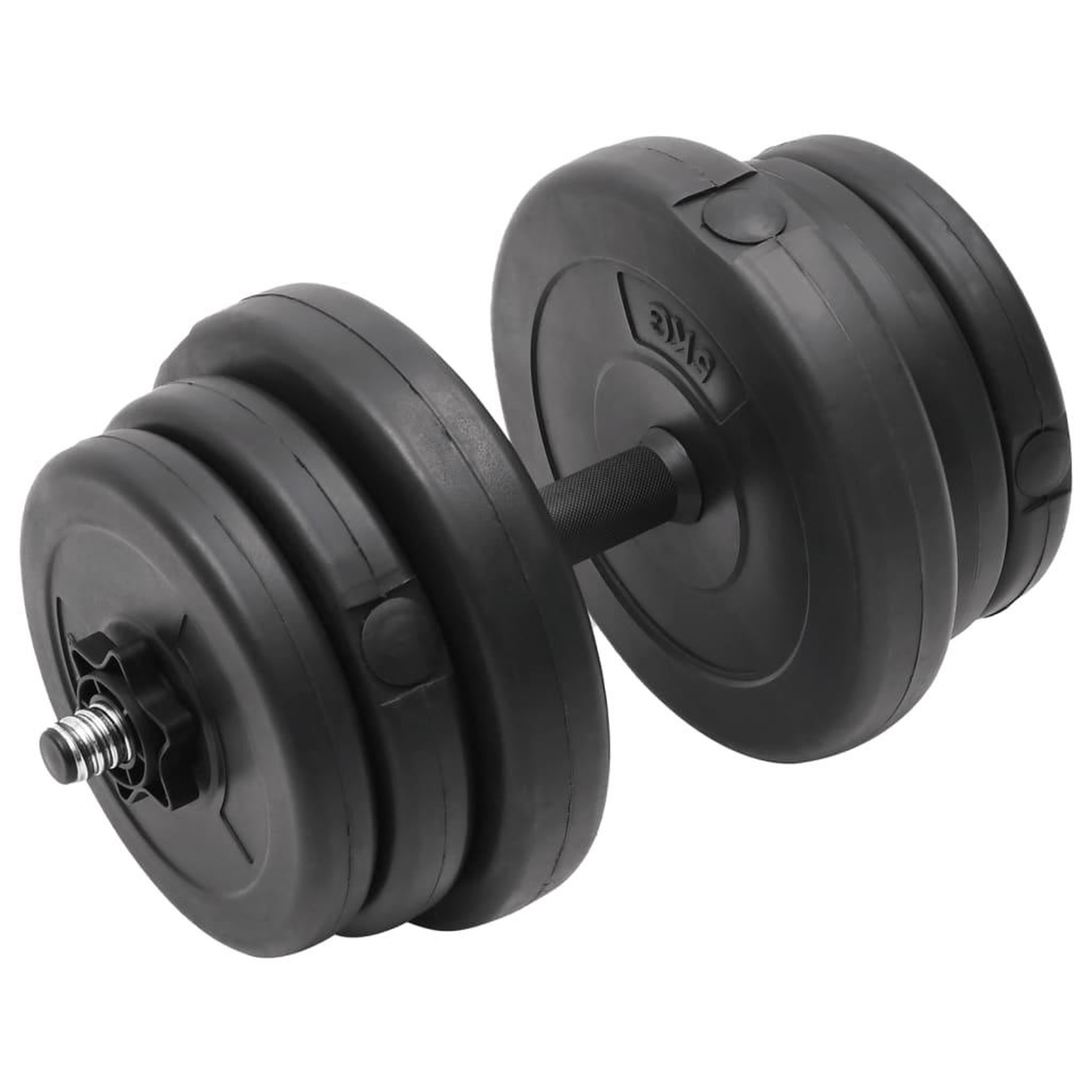 Voir la diapositive 4 : VIDAXL Haltere avec plaques 40 kg