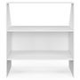 Voir la diapositive 3 : ID MARKET Etagère sous pente 2 niveaux TOMI 100 x 50 x 70/110 cm blanc