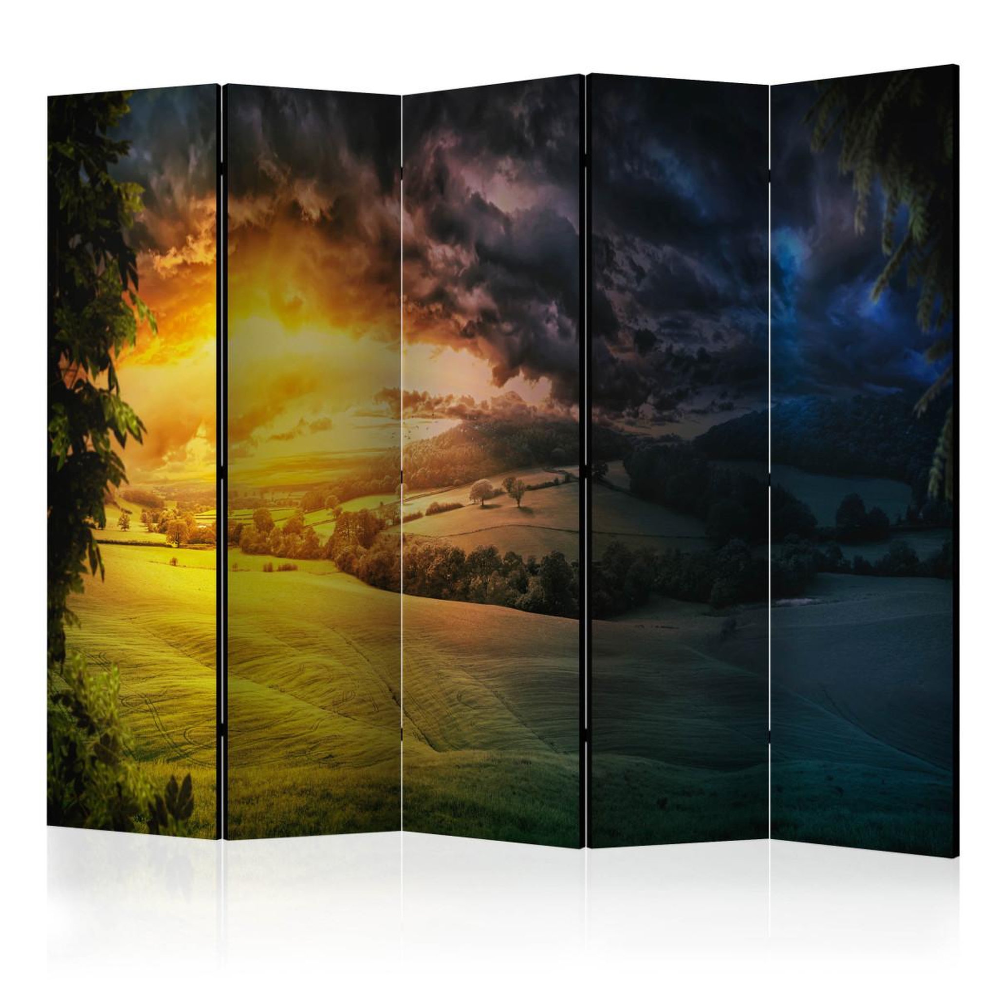 Paris Prix Paravent 5 volets  twilight over the valley  172x225cm