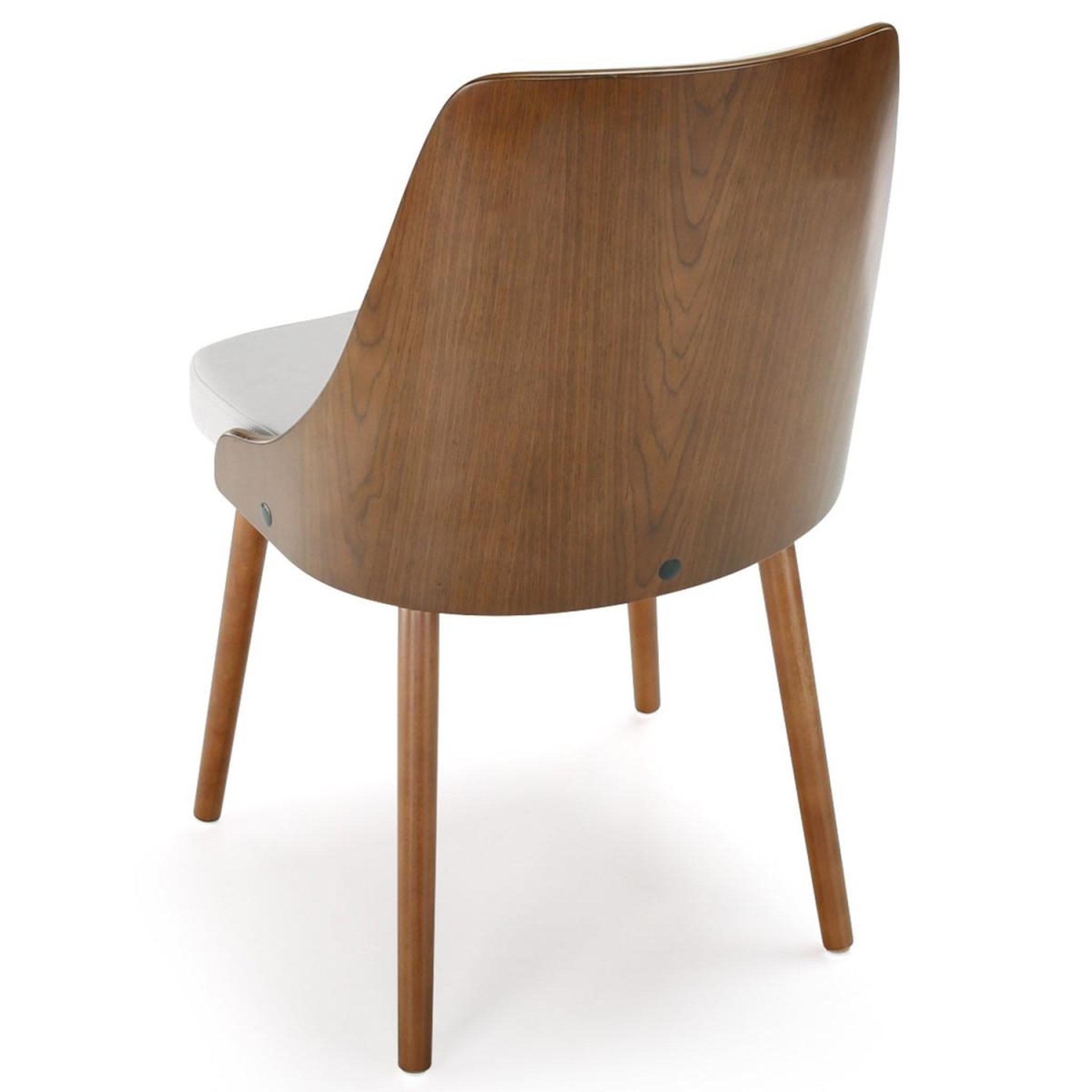 Voir la diapositive 3 : Paris Prix Lot de 2 chaises scandinave  cargo  79cm noisette & blanc