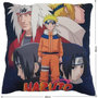 Voir la diapositive 4 : NARUTO Coussin double face - Carré - NARUTO - Naruto et ses amis - Microfibre - 40 x 40 cm