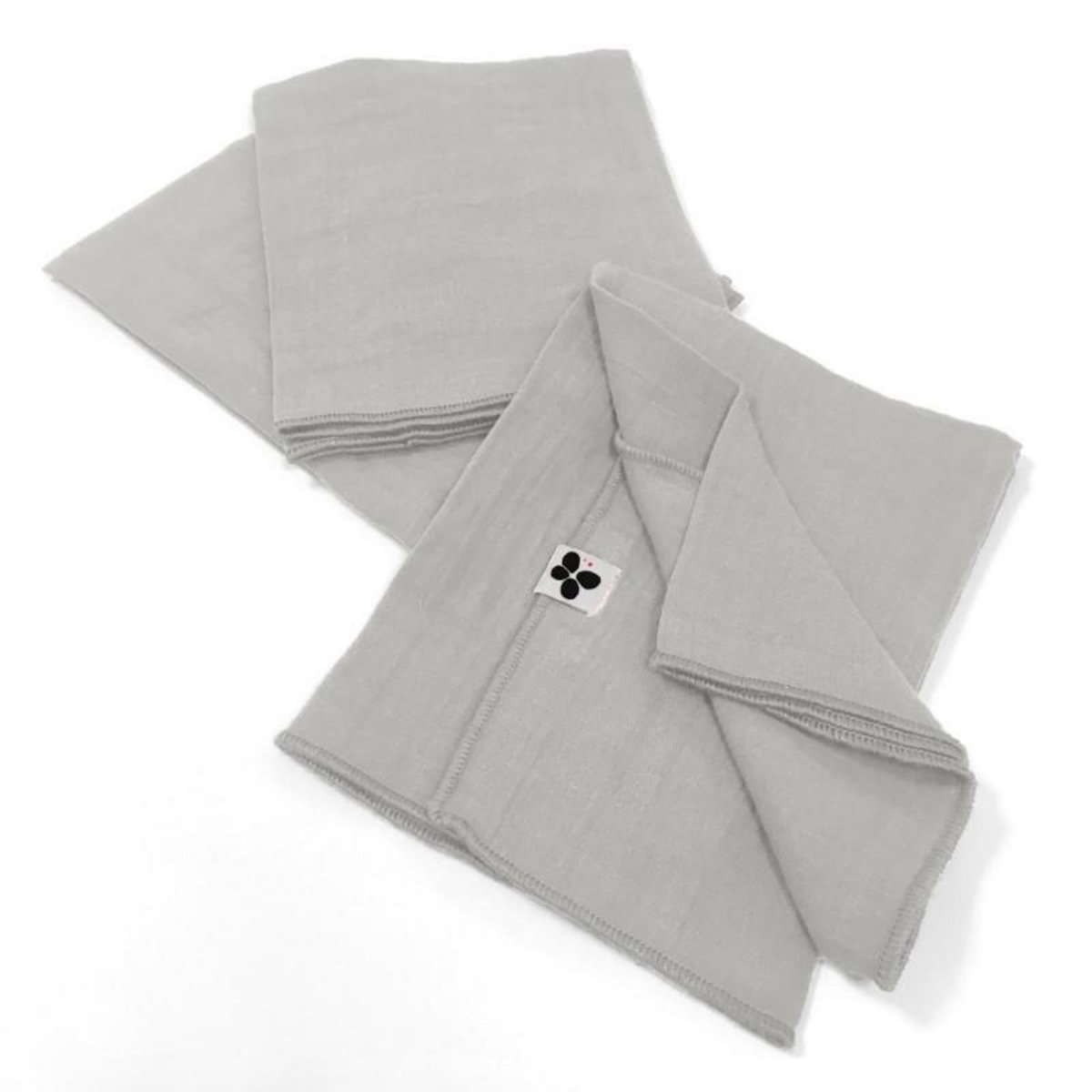 L EFFET PAPILLON Lot de 3 serviettes de table  Gaïa  40 x 40 cm  Gaze de Coton