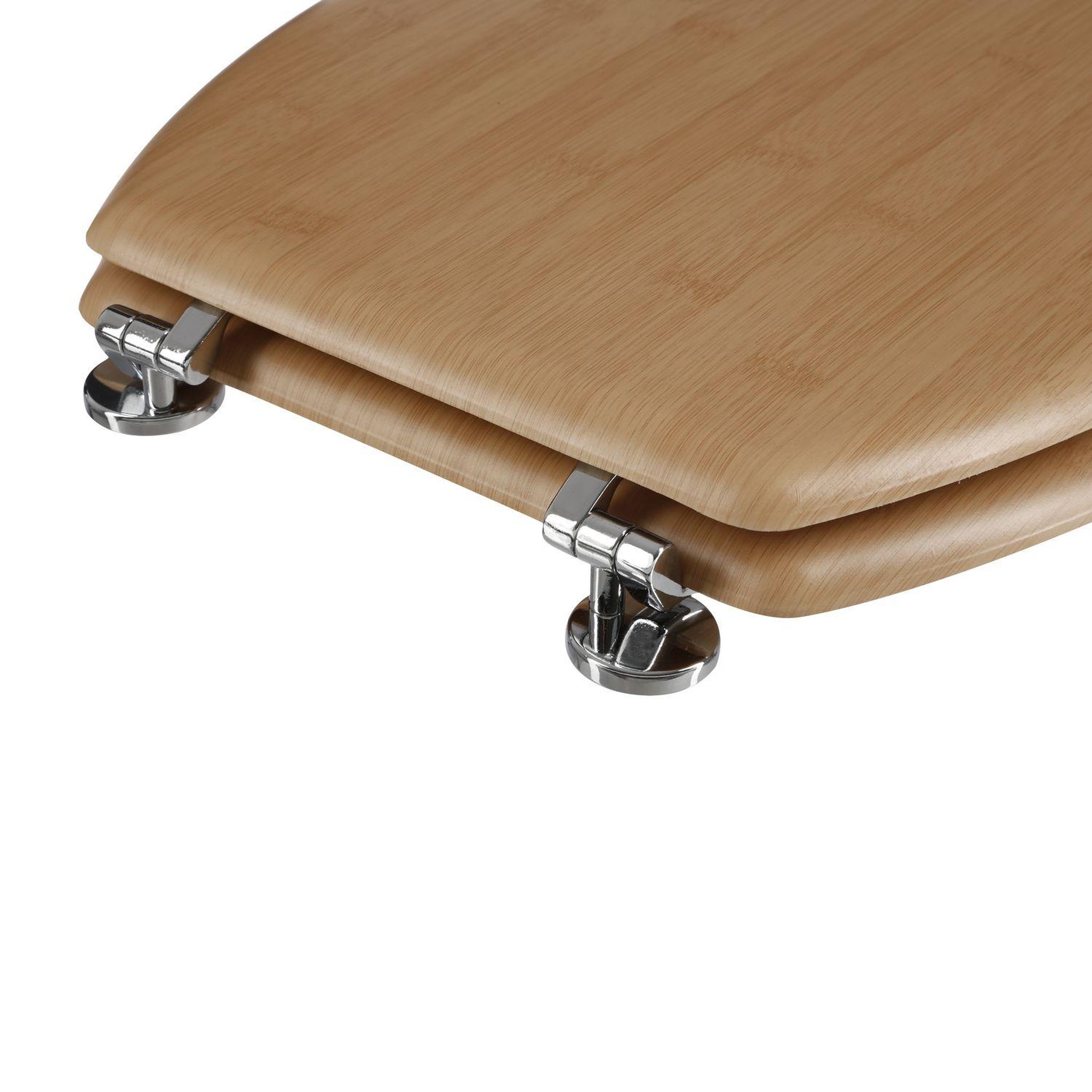 Voir la diapositive 3 : ATMOSPHERA Abattant WC effet bambou Natura - MDF - Marron