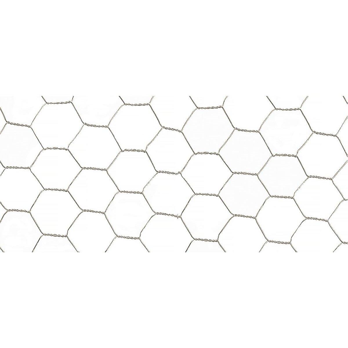 Nortene Grillage métallique -  Galvanex    - 1.00 x 25 m - Gris