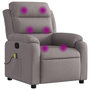 Voir la diapositive 2 : VIDAXL Fauteuil de massage inclinable Taupe Tissu