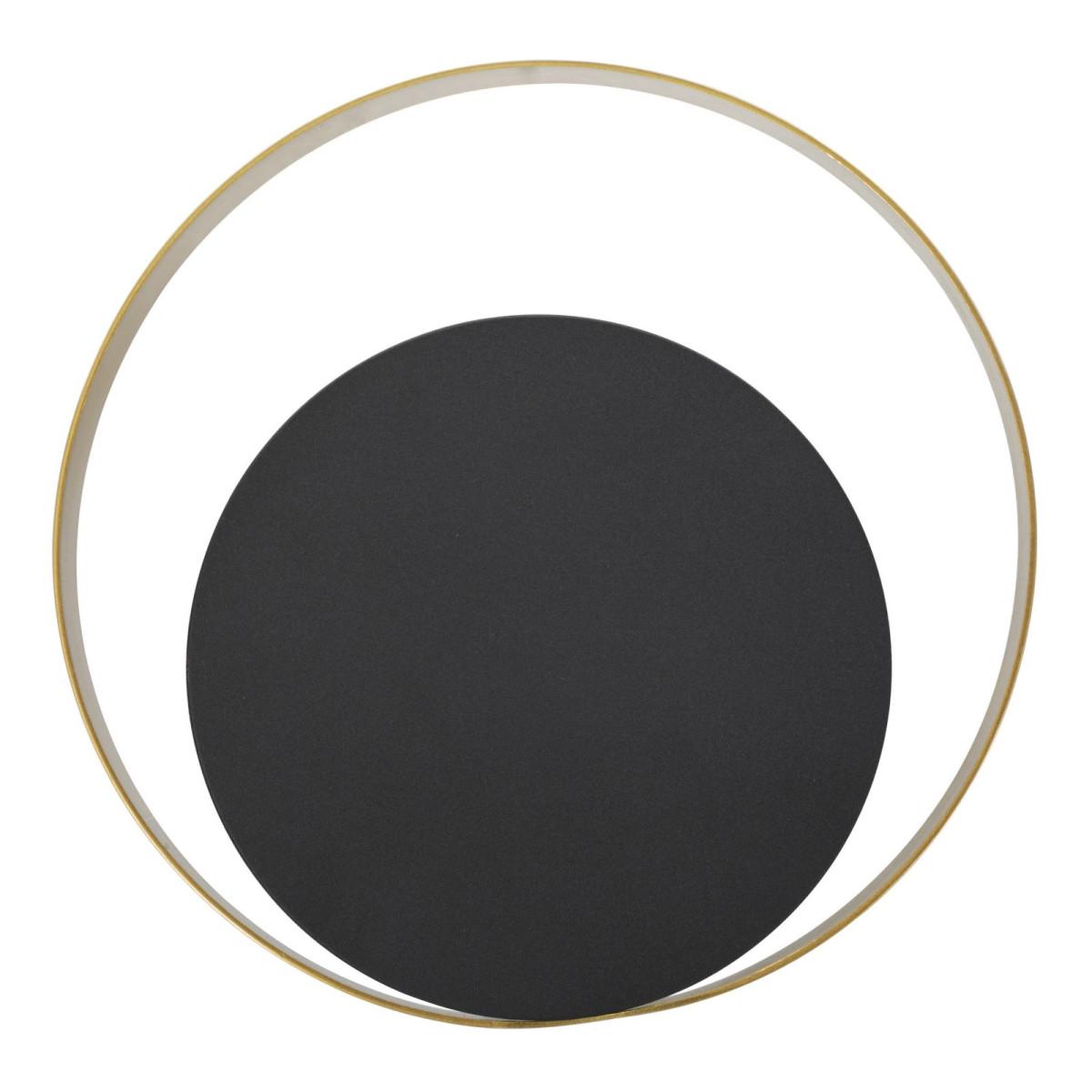Voir la diapositive 2 : Paris Prix Applique murale en métal  shuttle  25cm noir & or