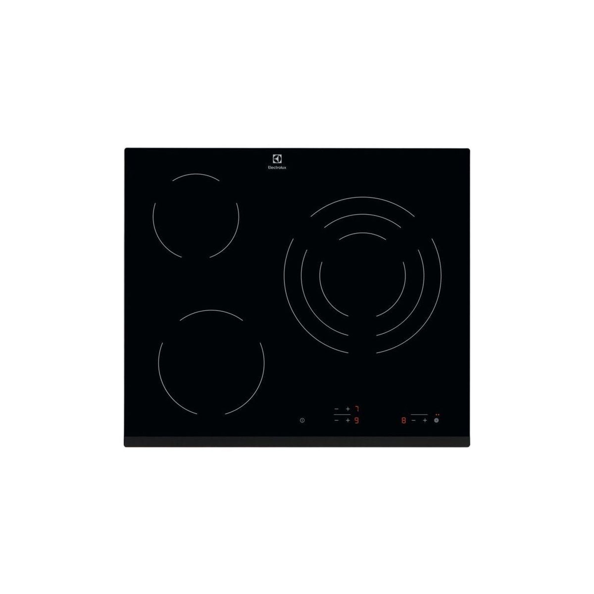 ELECTROLUX Plaque vitrocéramique BHV6232FOK - 3 foyers Noir