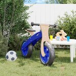 VIDAXL Vélo d équilibre pour enfants avec pneus pneumatiques bleu