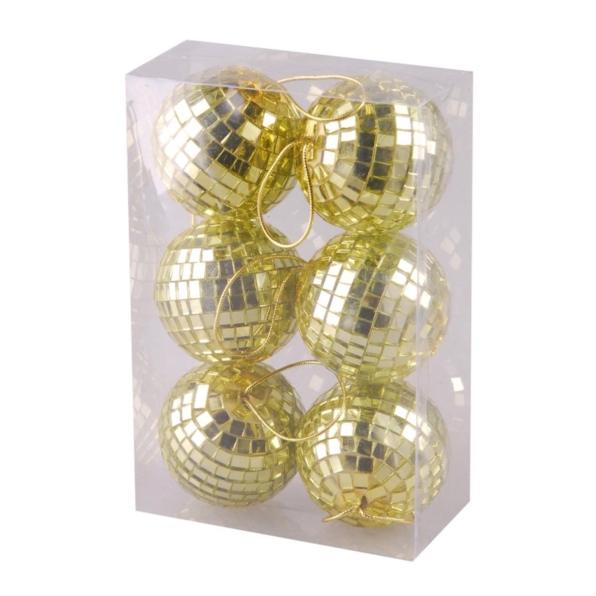 Voir la diapositive 1 : Eden Set de 6 boules miroir  6 cm design et moderne