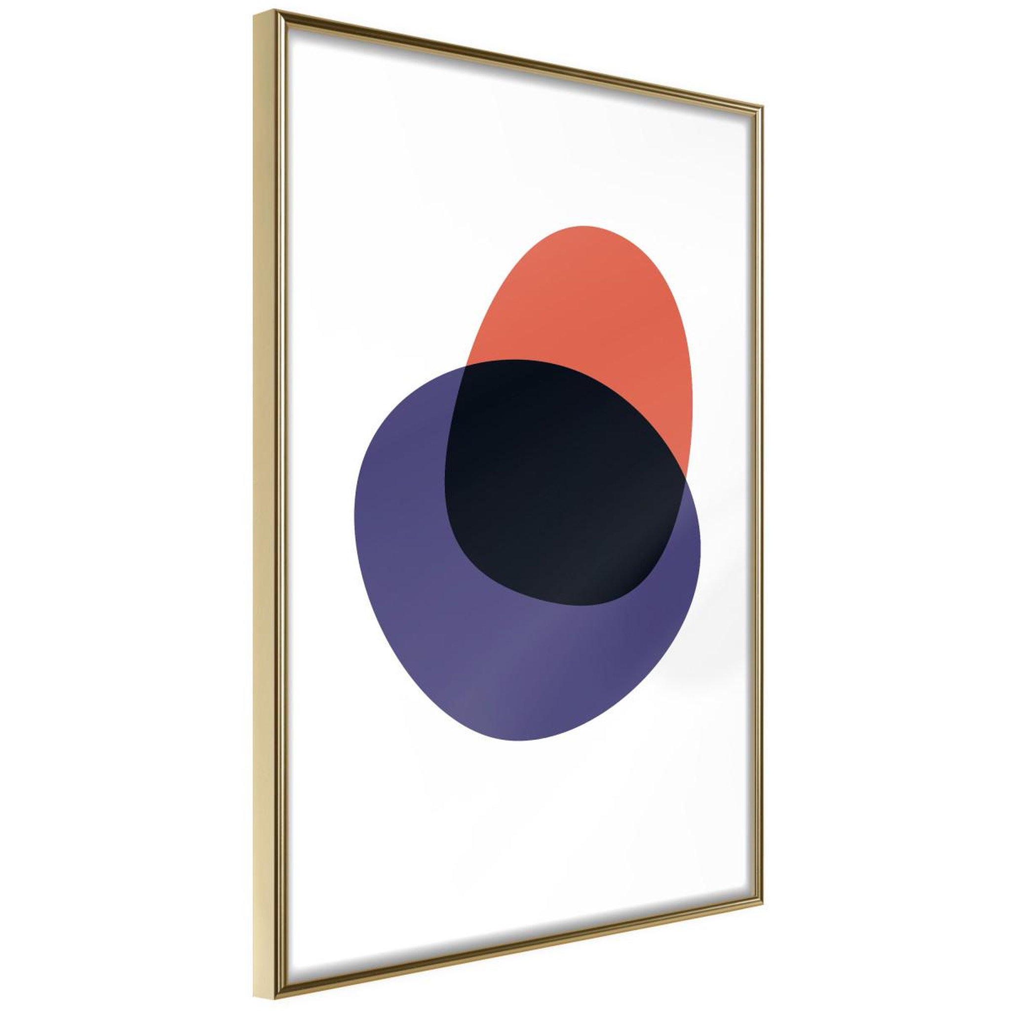 Paris Prix Affiche Murale Encadrée  White, Orange, Violet and Black