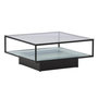 Voir la diapositive 1 : Paris Prix Table Basse Design en Verre  Maglehem  90cm Noir