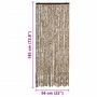 Voir la diapositive 6 : VIDAXL Moustiquaire Beige et marron 56x185 cm Chenille