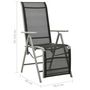Voir la diapositive 6 : VIDAXL Chaises de jardin lot de 2 Textilene et aluminium Argente